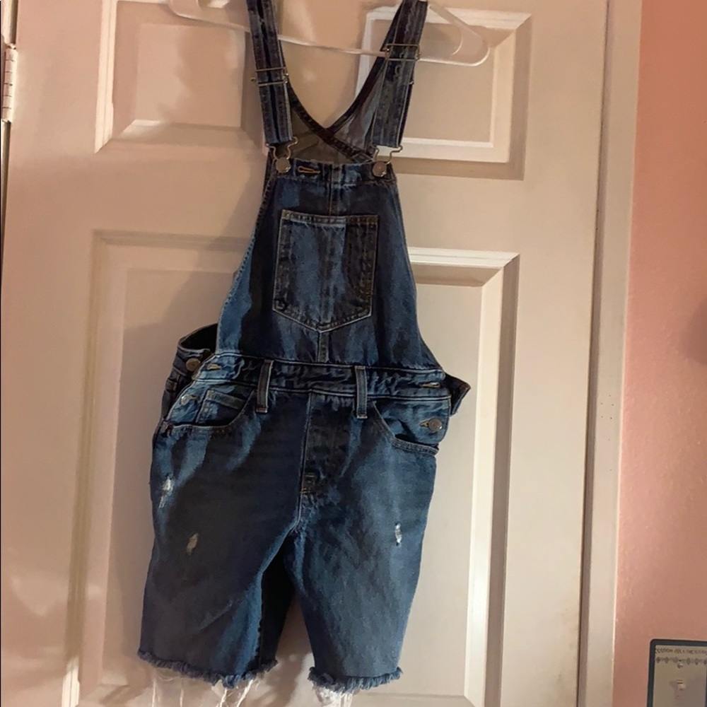Denim overalls